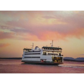 STATE OF WASHINGTON BEAUTIFUL PHOTO POST CARD PUGET SOUND FERRY PORT TOWNSEND  WASHINGTON