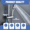 Adjustable Shower Head Holder Bracket, Detachable Chrome Plated Shower Head