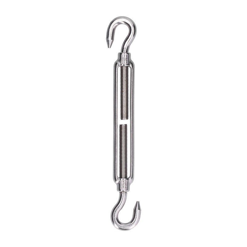 5Pcs Turnbuckle Hook and Hook Wire Rope Tension 304 Stainless