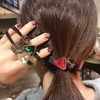 Cubic Embellished Hair Ties Red Cubic Hair Tie 11ea