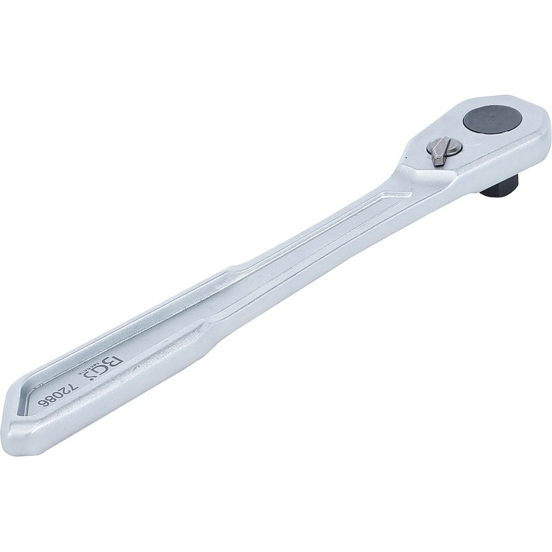 BGS 72086 Reversible Ratchet, Extra Flat, Fine-Toothed, External Square Outlet,