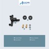 Aolemi Wall Mount Bathtub Faucet Matte Black Single Handle Shower