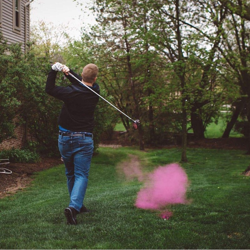 Winsharp Gender Reveal Golf Balls Exploding Set - 2 Balls