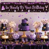 Black Purple Go Shawty - Banner de cumpleaños para patio