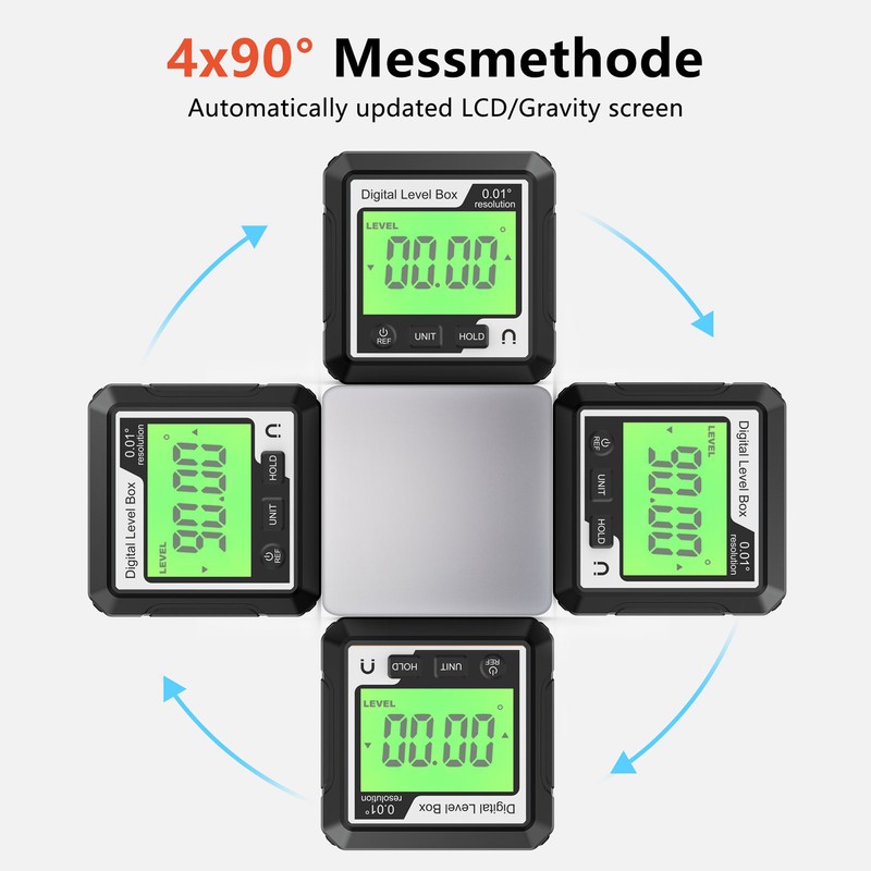 Digital Level Box High Accuracy Magnetic Portable Protractor Inclinometer Angle