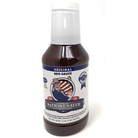 Patriot BBQ Sauce, 18 Ounce Bottle, Original St. Louis Competition Style Barbecue Flavor, Made Without High Fructose Corn Syrup, Gluten-Free, No MSG