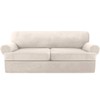 KPPKOU Stretch T Cushion Sofa Slipcover 3 Pieces Sofa Covers