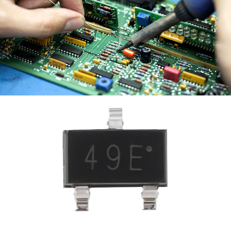 OTOTEC 20PCS SMD Linear Hall Effect Sensor Switch 49E SS49E