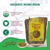 Jiva Organics Organic Mung Beans Whole 4 LB LARGE Bag