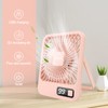 JOPHEK Fan, 3000 mAh Quiet Table Fan, 5 Speed USB