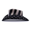 thuizen American Flag Patriotic Western Straw Cowboy Hat, Black
