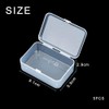 Aoktorkit 5PCS Square Transparent Plastic Organizer;9.1 * 5.9 * 2.5cm