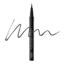 MUA Makeup Academy Control Freak Brush Tip Liquid Eyeliner Pen, Jet Black - Vegan & Cruelty Free
