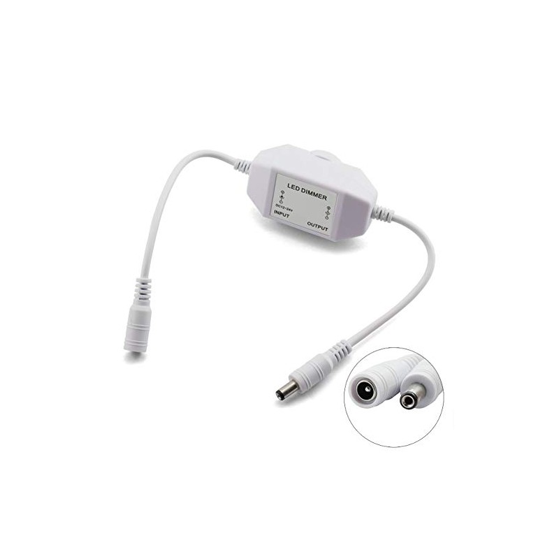 Maxmoral 1pc DC 12V 24V LED Strip Dimmer Switch with