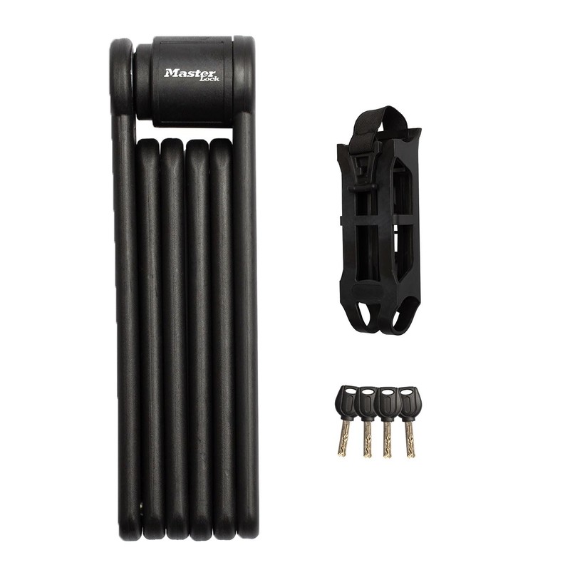 Master Lock Folding Lock for Bikes Hardened Steel Links 4