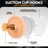 Shower Suction Cup Hooks, Strong Suction Power, Towel Hooks for