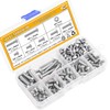 Sutemribor 180Pcs M5 Stainless Steel Button Head Hex Socket Head