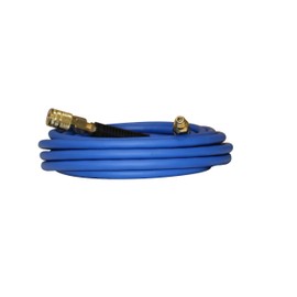 California Air Tools HFH25.25 Hybrider Flex 1/4in 25ft Hybrid Air Hose with Quick Connect Air Fittings , Blue