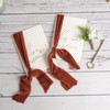 MEEDEE Rust Velvet Ribbon - 3 Inch Fringe, Raw Edge,