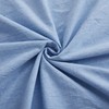 LOVQUE Light Blue Duvet Cover Full Size, 100% Washed Cotton