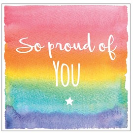 So Proud of You Blank Greetings Card