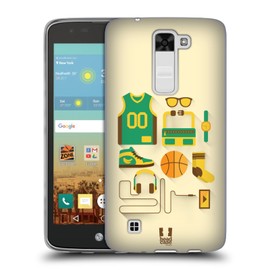 Head Case Designs Basket Starterpaket Soft Gel Hülle für LG K7 K330 / Tribute 5