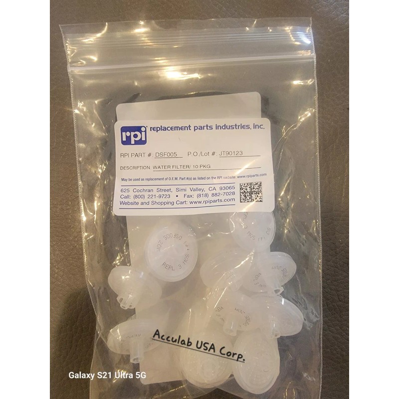 RPI DENTSPLY Cavitron Water Disc Filter Replacment 10/pack SPS 30K