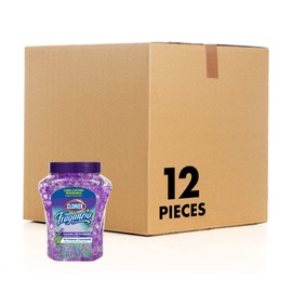 Clorox Fraganzia Crystal Beads Air Freshener in Lavender with Eucalyptus Scent - Long-Lasting Room Deodorizer - Odor Eliminator Gel Beads to Freshen Home, Car, or Office, 12 Fl Oz - 12 Pack