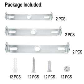 WLICCHS Pack of 6 Ceiling Mount Lamp Holder Ceiling Pendant Light Holder 9/10/10.5 cm Length, Light Mounting Bracket with Screws Accessories for Ceiling Lighting Replacement Parts