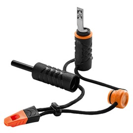 Gerber Gear Fire Starter Ferro Rod Survival Tool with an Emergency Whistle and Metal Striker