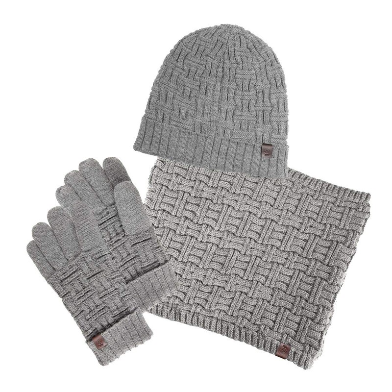 isotoner Men's Gloves Geometric Pattern -