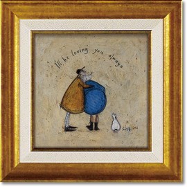 You Power Sam Toft Gel Textured Art Frame "I Love Forever" Free Multicolor