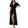 Maxigerui Women's Velvet Maxi Dress Formal Dresses for Wedding Guest