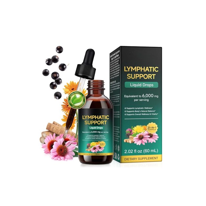Lymphatic Drops 60ml - Plant Based Herbal Supplement for Wellness