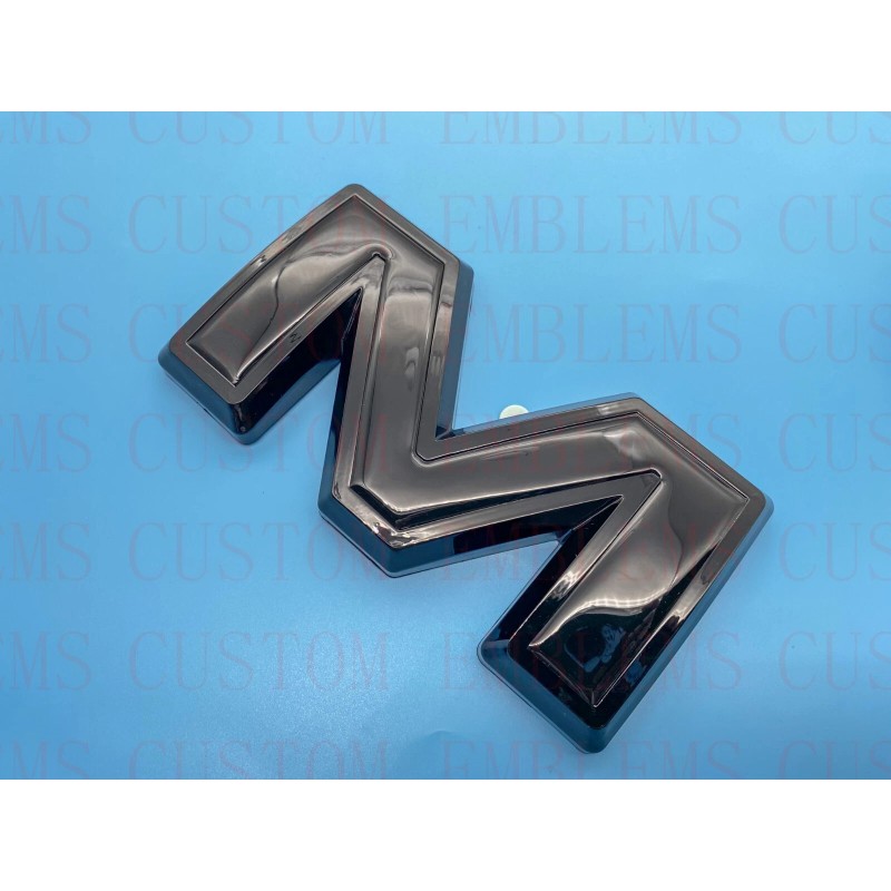 Auto Front & Rear GMC Gloss Black OVERLAY Emblem Badge
