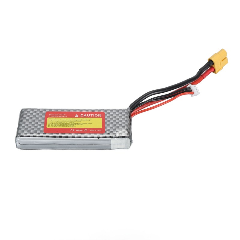 7.4V 1800mAh 3s 25C Battery With XT60 Plug Lightweight Lithium