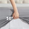 Bedsure 100% Bamboo Sheets Twin Size Cooling Sheets Deep Pocket