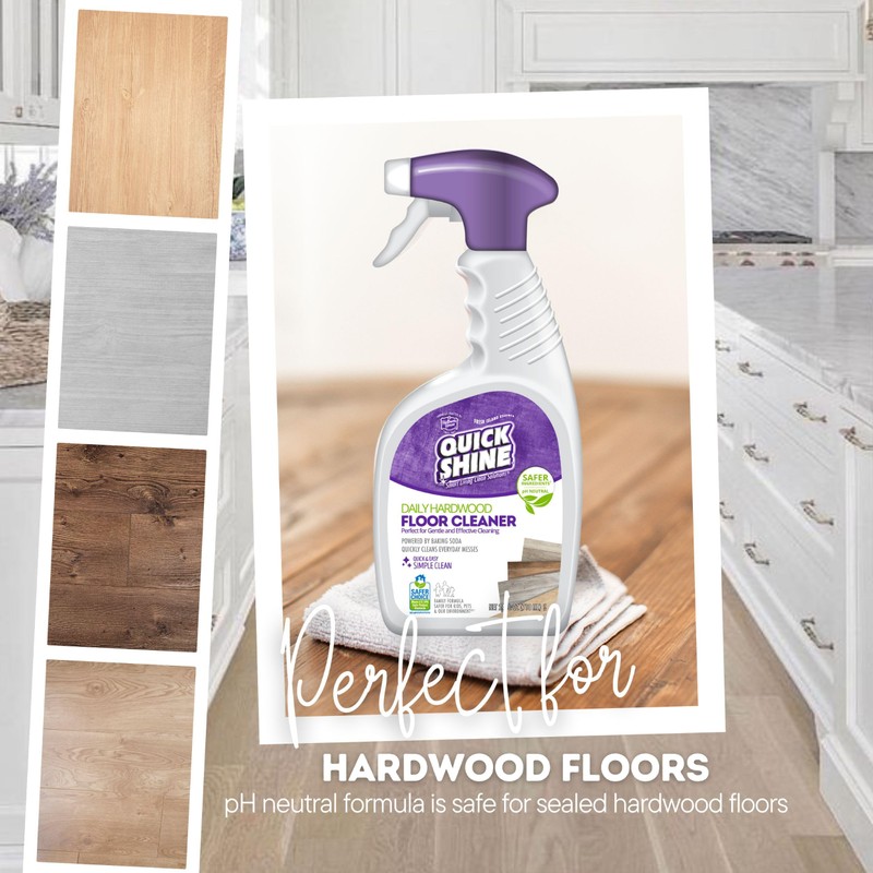 Quick Shine Hardwood Floor Cleaner Daily Care 24oz, 6Pk |