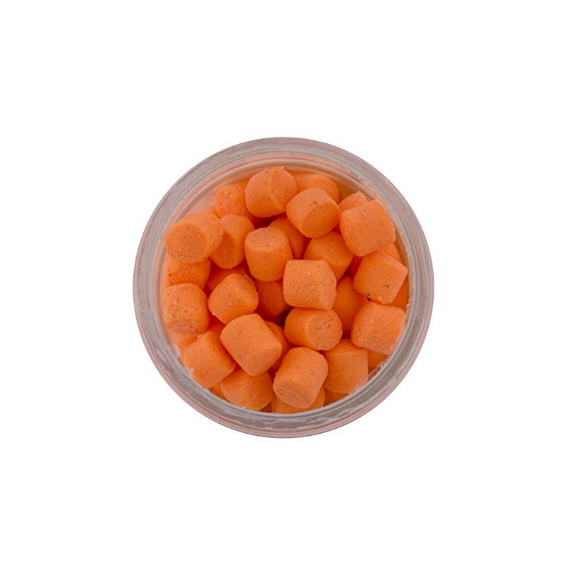 Berkley PowerBait Trout Nibbles Fishing Dough Bait, Fluorescent Orange, 1.1-Ounce
