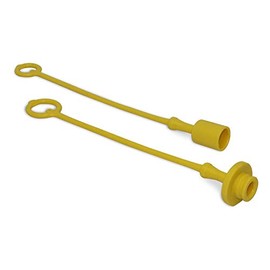 JD Compact Tractor Hydraulic Male Dust Cap and Female Plug Cover Set (Green, Yellow, Black, or Grey) (Yellow)