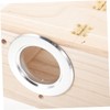 BESPORTBLE Wood Bird Nest Breeding Box Outdoor Cockatiel Nesting Box