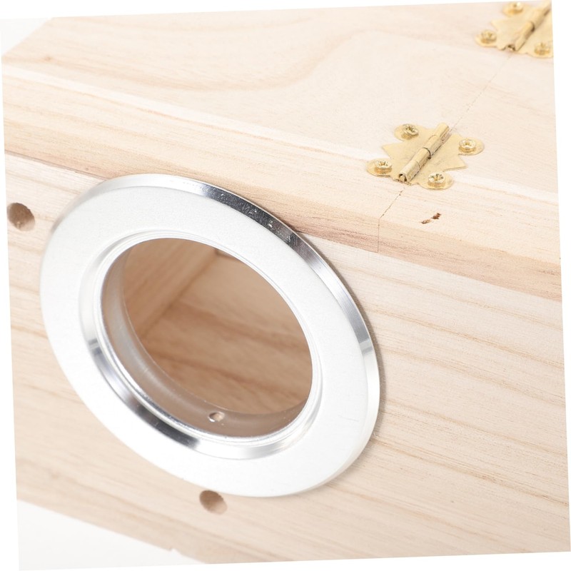BESPORTBLE Wood Bird Nest Breeding Box Outdoor Cockatiel Nesting Box