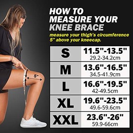 POWERLIX Leg Sleeve - Best Knee Brace for Leg Pain for Men & Women Knee Support for Running, Basketball, Volleyball, Weightlifting, Gym, Workout, Spor