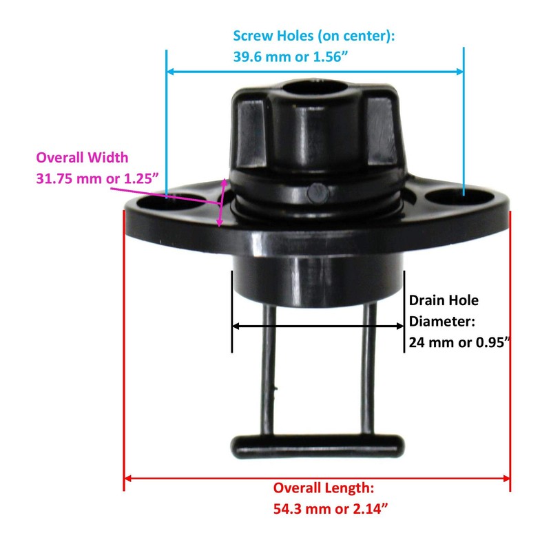 JSP Manufacturing Kit de montaje universal de tapón de drenaje