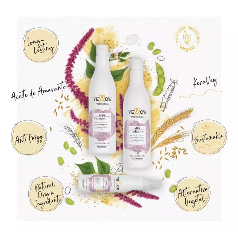 Yellow Kit Liss Yellow Shampoo + Acondicionador + Mask