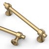 Asidrama 10 Pack 5 Inch(128mm) Champagne Bronze Cabinet pulls Kitchen