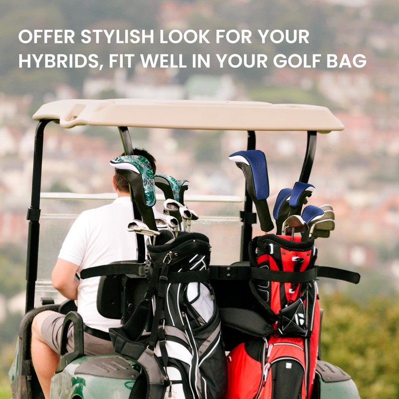 FINGER TEN Golf Club Head Covers Woods Hybrids Long Cover,