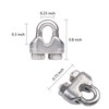 LAUQEE 6-Pcs Turnbuckle Tension Wire Rope with Eye&Hook (M6), 12-Pcs