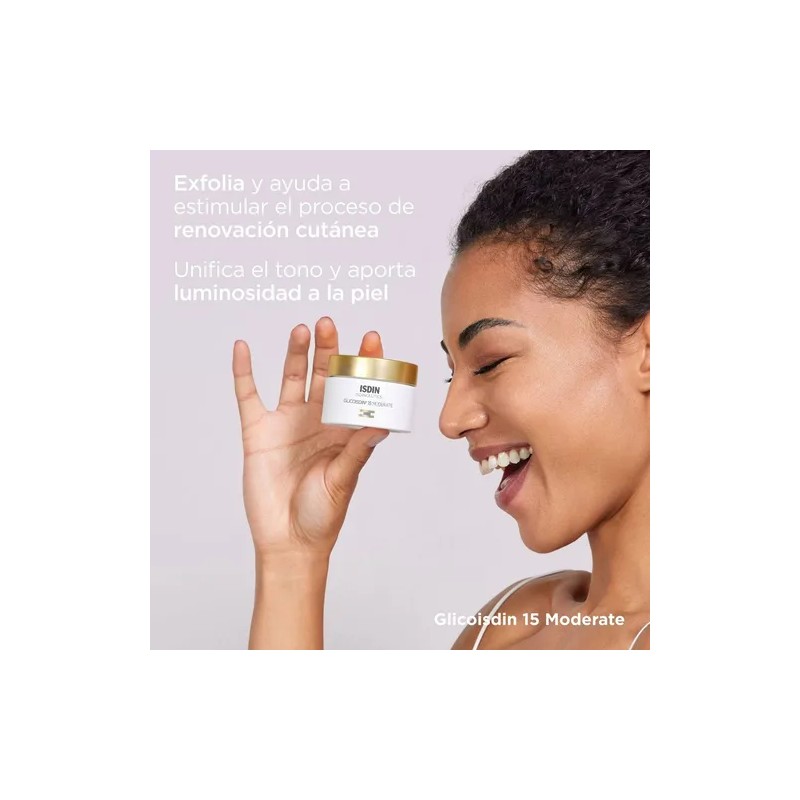 Crema Facial Antiedad 15 Glicoisdin para piel seca de 50mL