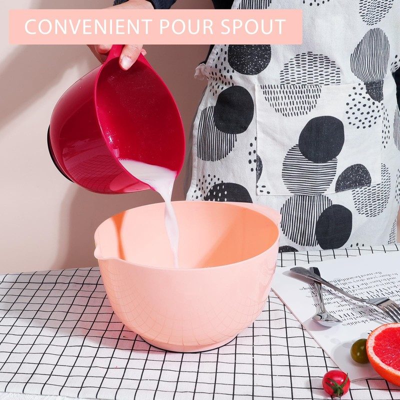 BoxedHome Mixing Bowl Set Mixing Bowl Set Plastic Salad Bowl